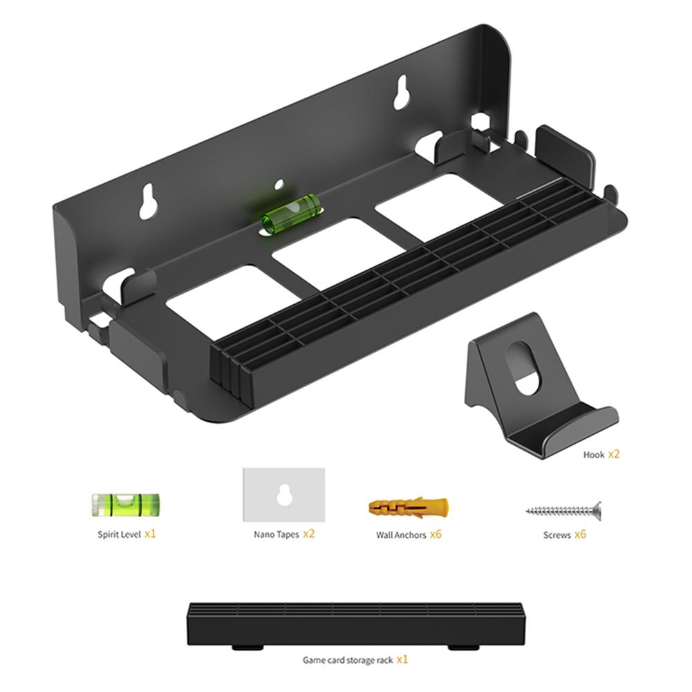 Wall Mount Stand Bracket for Switch 2 Joy-Con Hanger Console Holder Stand with 2 Controller Holder Storage Organizer for Switch2