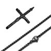 Vnox stainless steel Jesus Christ Cross Pendant Necklace for Men Catholic Religious faith Daily Luxury Jewelry Fade-Proof