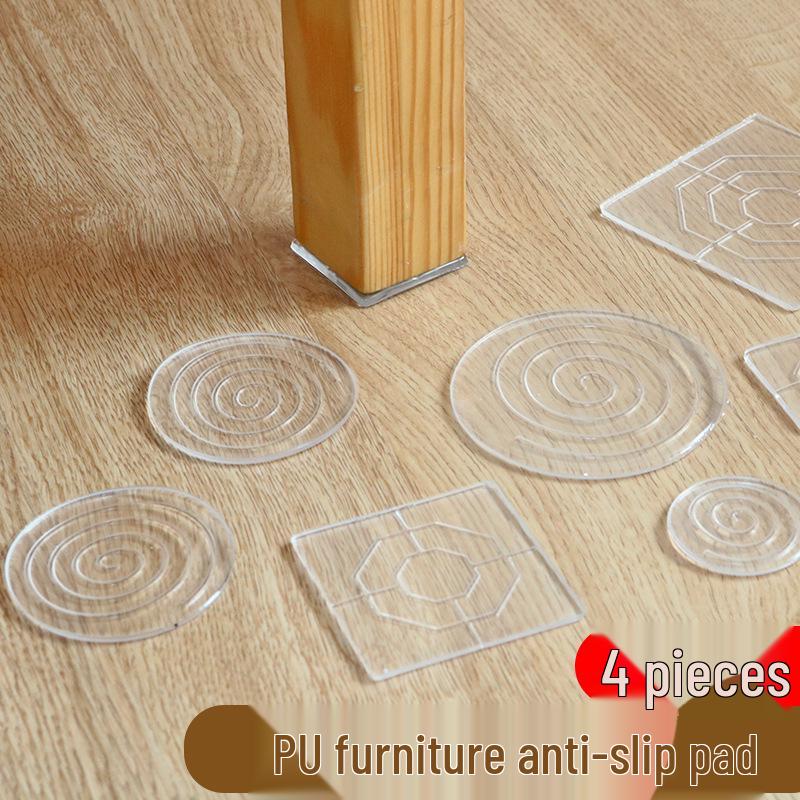 Silicone Anti-Slip Furniture Leg Pads for Tables, Chairs, Beds, and Sofas