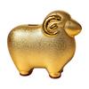 Sheep Change Bank with Embossed Pattern Textured Finish Ornament Compact for Entryway, Living