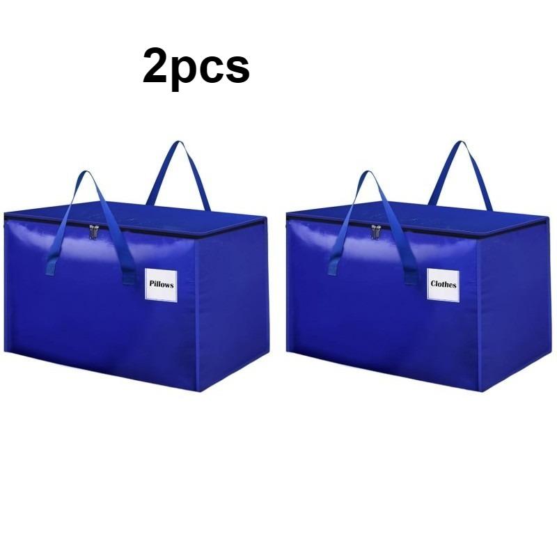 

2pcs Large Luggage Packing Bag Outdoor Camping Moving Bag PP Woven Clothes Storage Bag