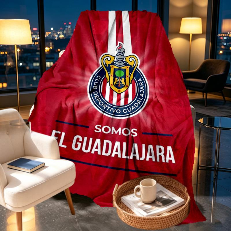 Club Deportivo Guadalajara Print Blanket - Soft & Comfortable, for Bedroom, Travel, Sofa, Home Decoration - Birthday Christmas Gift for Friend