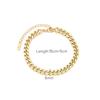 Stainless Steel Cuban Bracelet - High-end Accessory - Electroplated Titanium Steel Bracelet - Women's Accessory