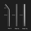 Food-Grade 304 Stainless Steel Bent Drinking Straws