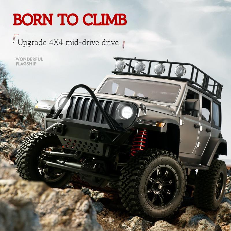 MN128 1/12 RC Car 4WD MN Model RTR 2.4G Remote Control Car Off-Road Climbing Vehicle LED Light 35min Working RC Toy As Kids Gift