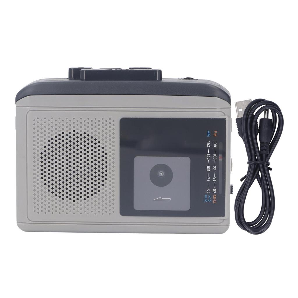 Tragbarer Kassettenplayer Eingebauter Lautsprecher 2 AA Batterien USB Stromversorgung AM FM Radio Kassettenplayer