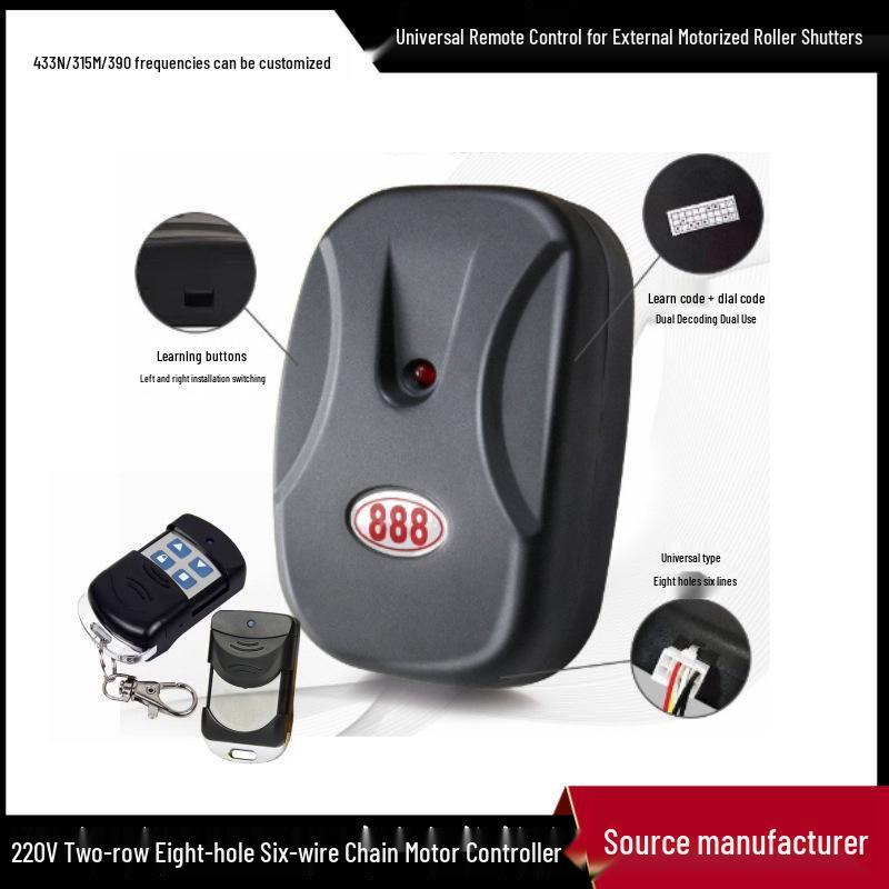 433M Electric Garage Door Remote & Handle Transmitter for Rolling Shutter and Gate Motor.