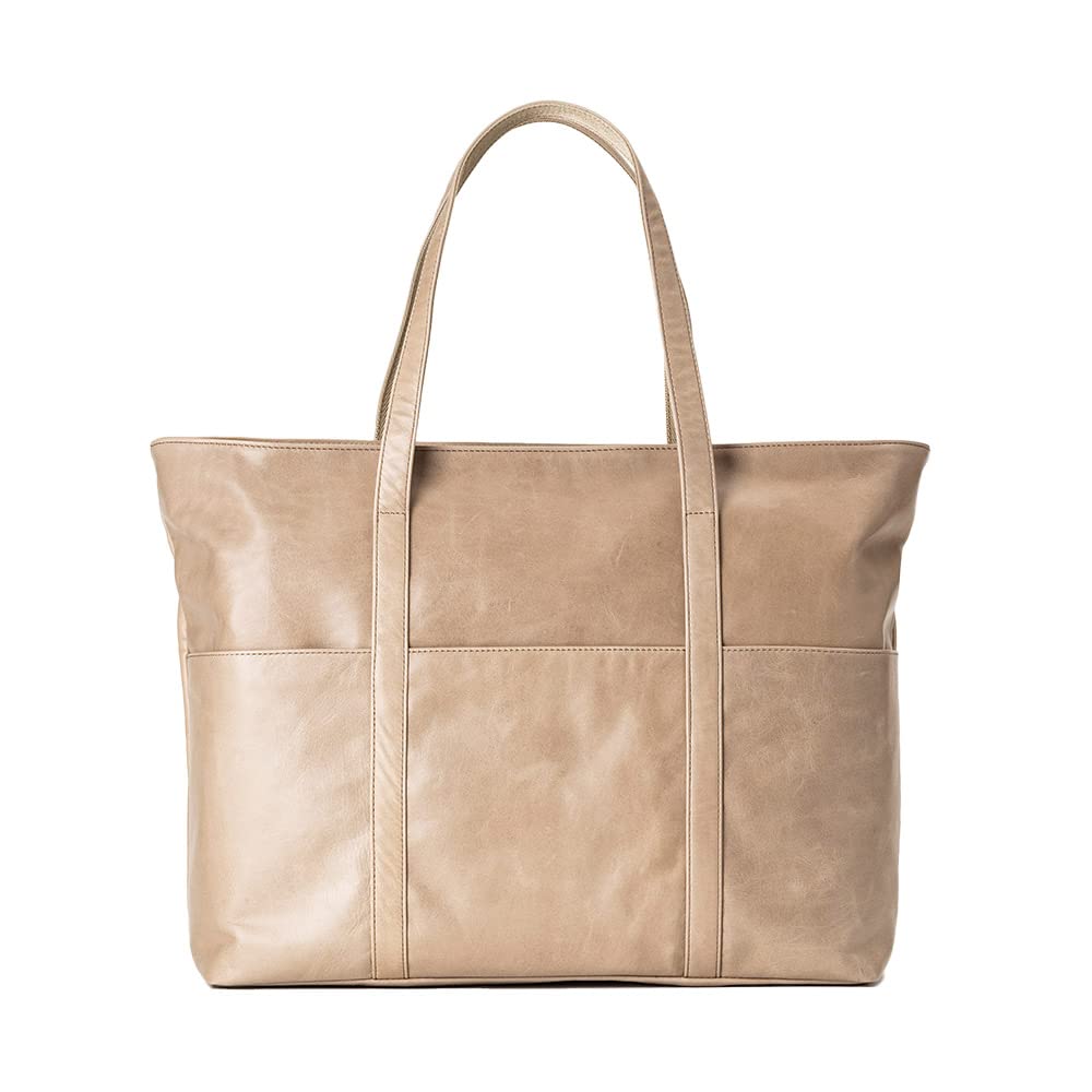 Tote Business Business Horse Made in Genuine Unisex [Flying Horse] Bag, Bag, Tote, Leather, Japan, Lightweight, Leather, (Beige)