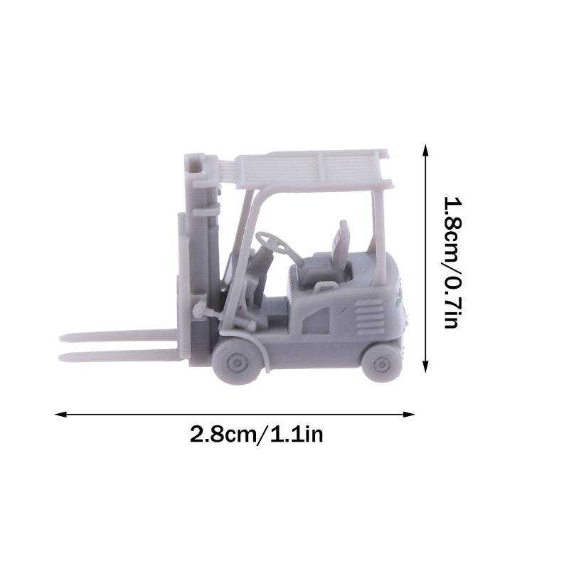 1/144 Scale Forklifts & Lift Trucks Model Kit Realistic Construction Vehicle Toy Mini Engineering Car Forklift Model