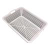 Homeglen White Plastic Square Drain Basket