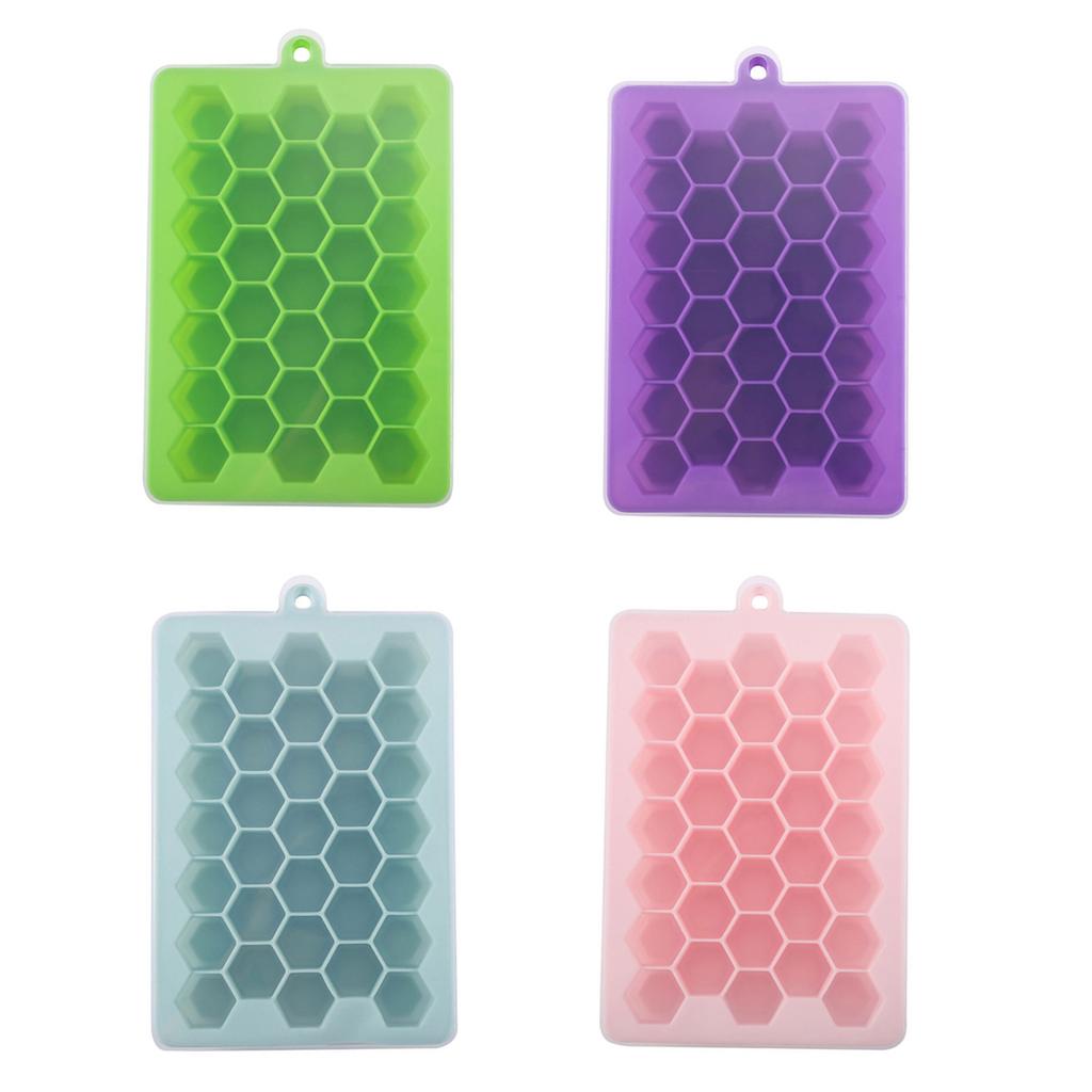 33 Grid Ices Cube Tray with Lid Easily Release Ices Cube Molds Food Grade Silicone Ices Maker Mold Easily Clean