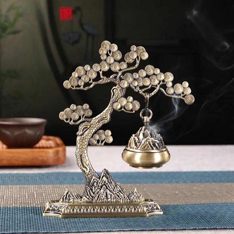 Welcome Pine Chinese Style Aromatherapy Ornaments Incense Tea Ceremony Agarwood Hanging Stove Home Use Indoor Creative Design Burner Decor