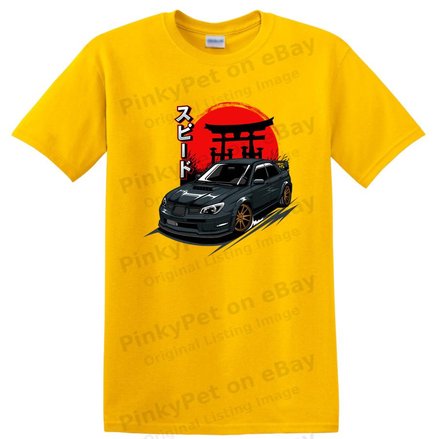 Speed Car Graphic T Shirt Japanese Style Race Tee Vintage Automotive Art