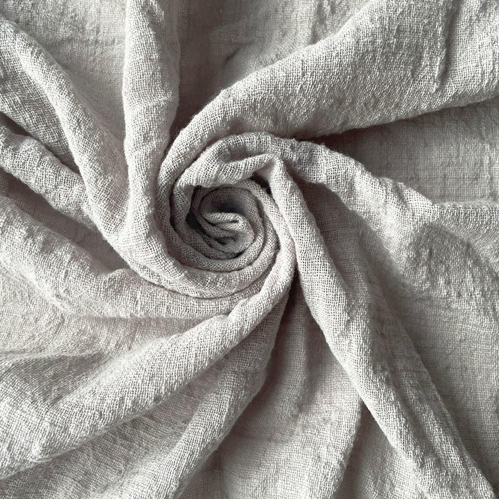 60x45CM Summer Crepe Slub Fashion Thin Linen Cotton Fabric Eco-friendly Soft Breathable DIY Handmade Sewing Craft Making Clothes