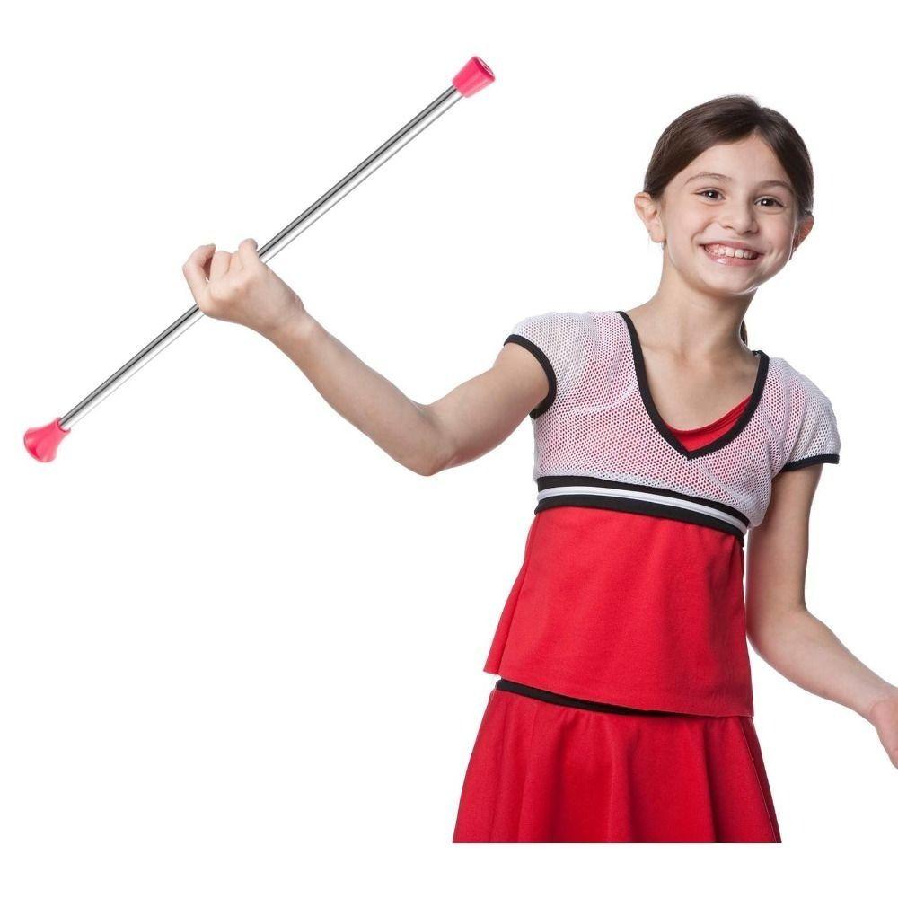 Stainless Steel Twirling Baton Professional Gymnastics Parade Stick Dancer Wand Performance Arts
