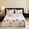 Retro Floral Pattern Bed Sheet Set 100% Cotton Bed Sheets Soft Breathable Bedspread with Pillowcases Queen Size Bedding Set