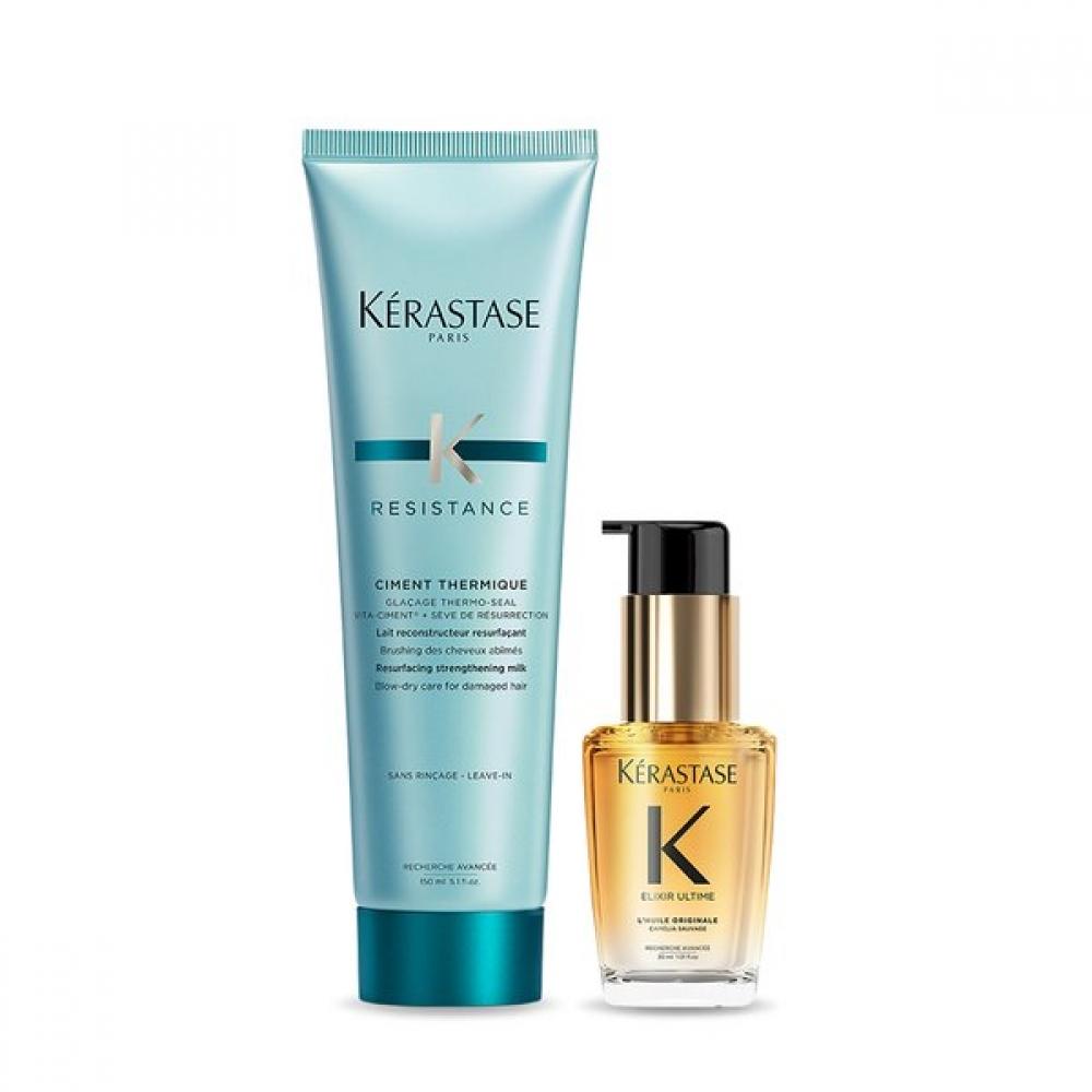 K Rastase Elixir Ultime Original Hair Oil 30ml + Simony Thermique Treatment 150ml Set Single option
