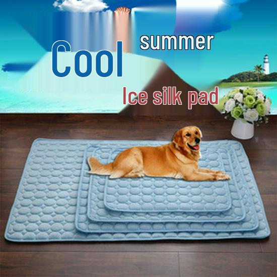 Cooling Ice Silk Mat Cat & Dog Bed for Summer