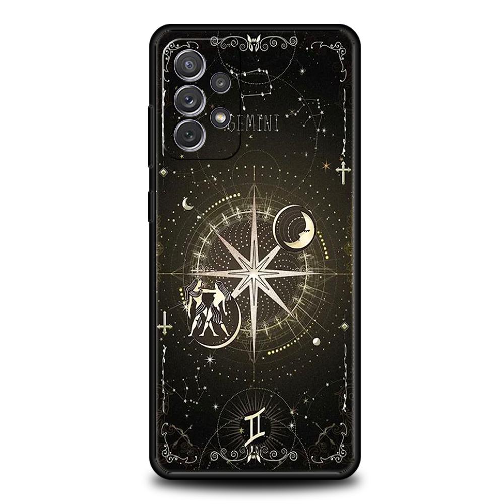Constellation Phone Case for Samsung Galaxy A55 A35 A15 A14 A25 A54 A51 A71 A72 A73 A32 A52 A52S A41 5G Silicone Shell Capas Bag