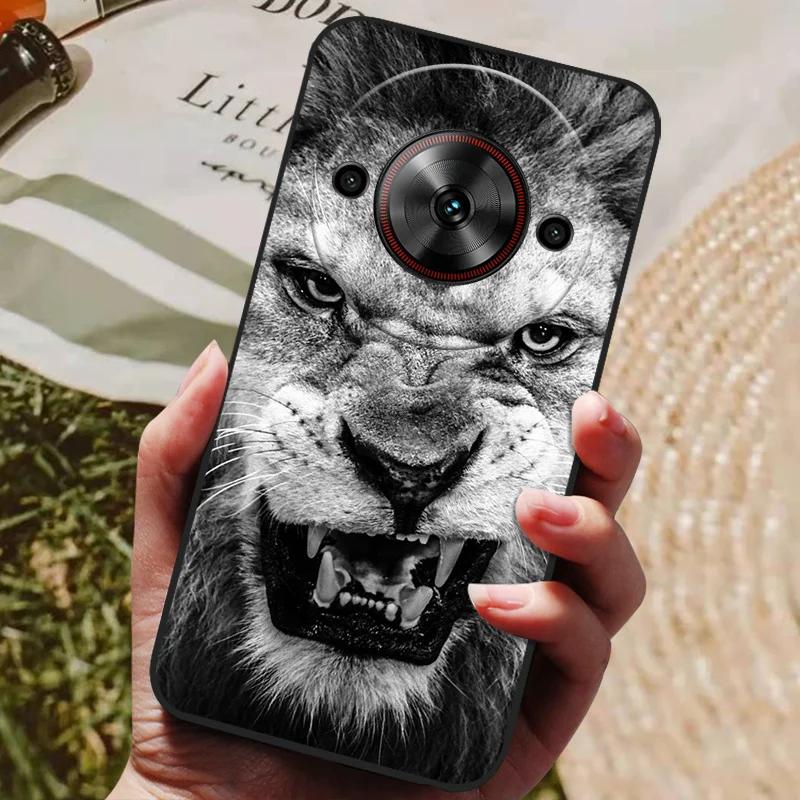 Per ZTE Blade A75 5G Custodia Cool Stampata Silicone TPU Morbida Cover per ZTE Blade A75 5G Custodie Nere Protettive Guscio Telefono A 75 5G