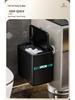 Wall-Mounted Suction Cup Trash Can with Lid – Large, Stylish Bathroom and Living Room Waste Basket