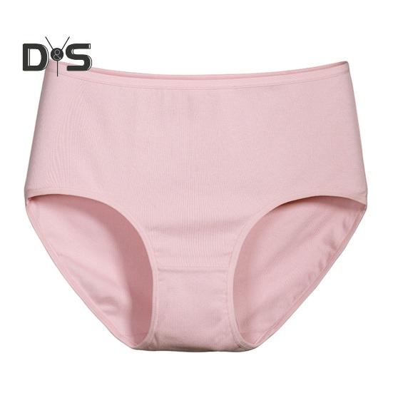 

Женские трусы с высокой талией, мягкое, полностью закрывающее хлопковое нижнее белье, женские бесшовные эластичные трусики для повседневной носки S розовый