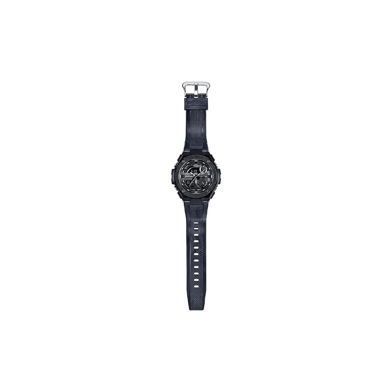 Casio G-SHOCK Layered Protective Structure, Mechanical Style, Quartz Movement, Resin Strap, Japanese and Korean Watch, Men's Watch, Black GST-210M-1A