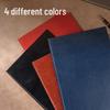 Deli A5 Leather Notebook, 80 Sheets