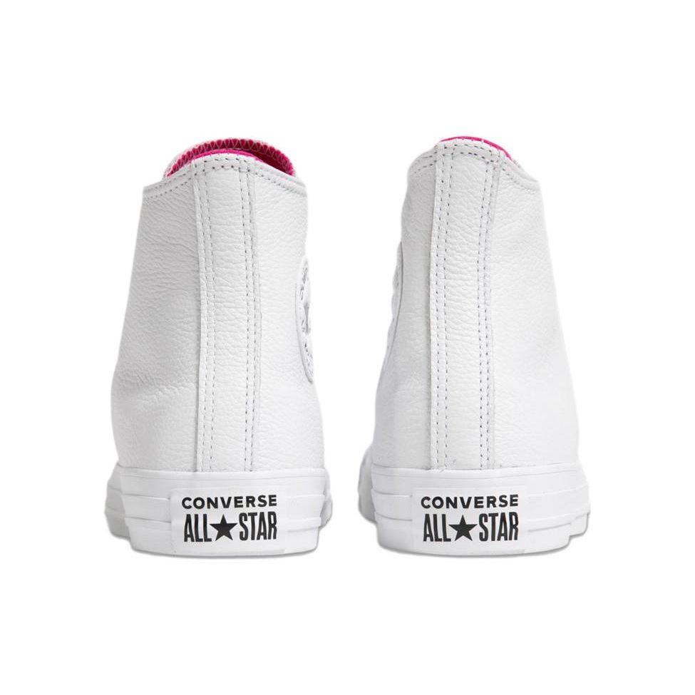 Converse Chuck Taylor All Star Ctas Lthr Hi Classic Casual High Top Sneakers Women Sneakers White 571625C