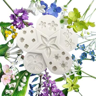 Ultimate Filler Flowers Mold Round Flower Baking Silicone Mold Cake Decoration DIY Fondant 3D Silicone Mold Chocolate Mold