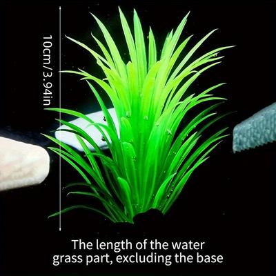 10pcs/1pc Vibrant Artificial Aquarium Plant - Low-Maintenance, Safe for Fish Tanks & Indoor Decor