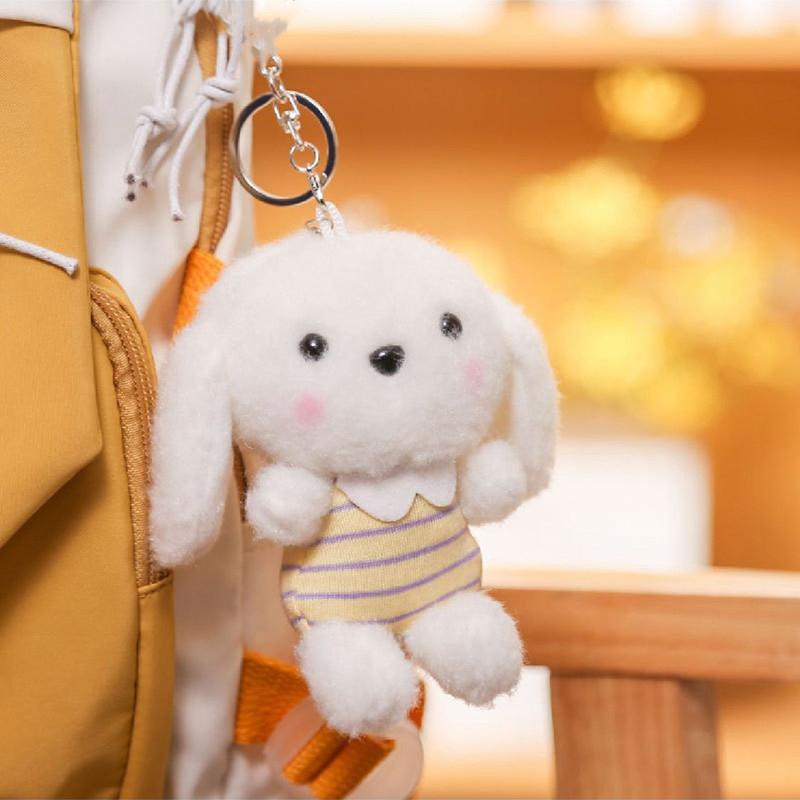 1Pcs Cute Plush Dog Pendant Keychain Pendant Backpack Hanger Car Keychain Accessories Gift