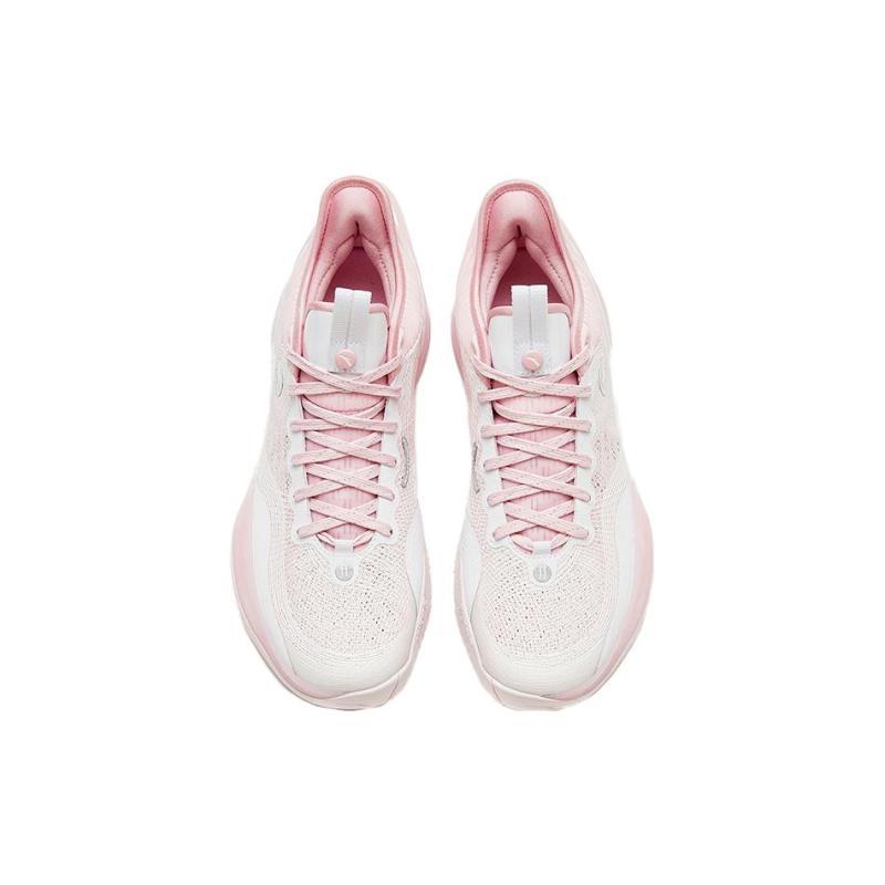 ANTA Three point Rain1.0 Basketball Shoes Men's Low top White/Pink Sneakers 912321102S-3