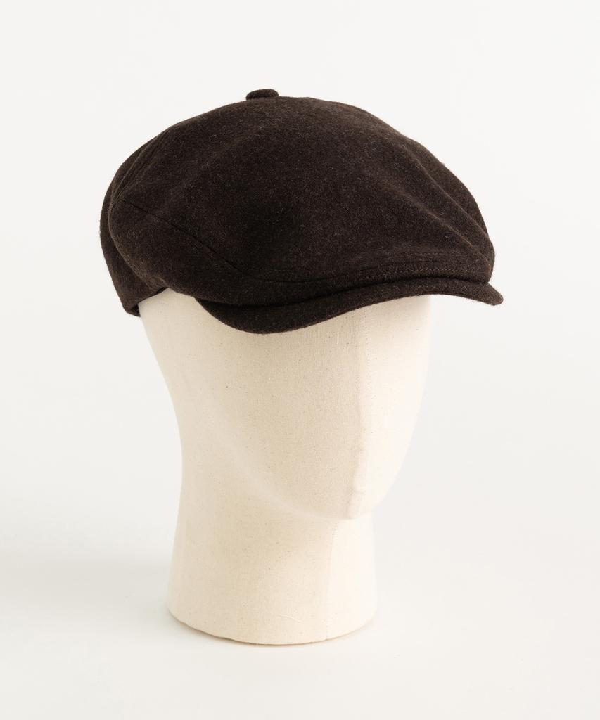 Waildeubeuligseu Melton Wool Hunting Cap (Dark Brown)