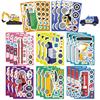 8 Cartoon Engineering Cars Make A Face Face Change Sticker DIY Hand Account Small Card Mobile Phone Case Decoration