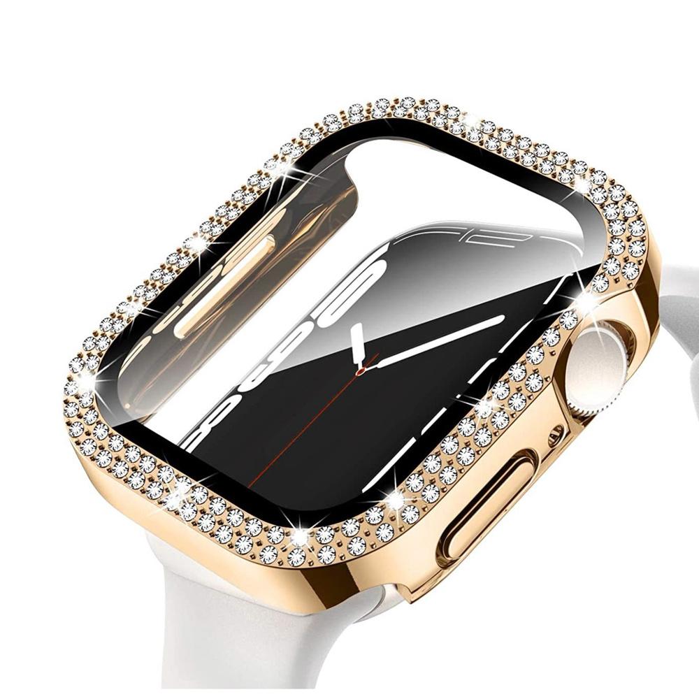 2in1 Case + Tempered Glass for Apple Watch 4/5/6/SE 40mm, Gold