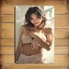 Vintage Metal Tin Sign Woman Portrait Retro Iron Wall Art for Home Decor