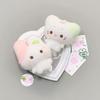 Adorable Fish Cake Kitten & Lucky Rabbit Plush Toy - Soft Stuffed Pendant, Perfect Cotton Doll Gift for Girls