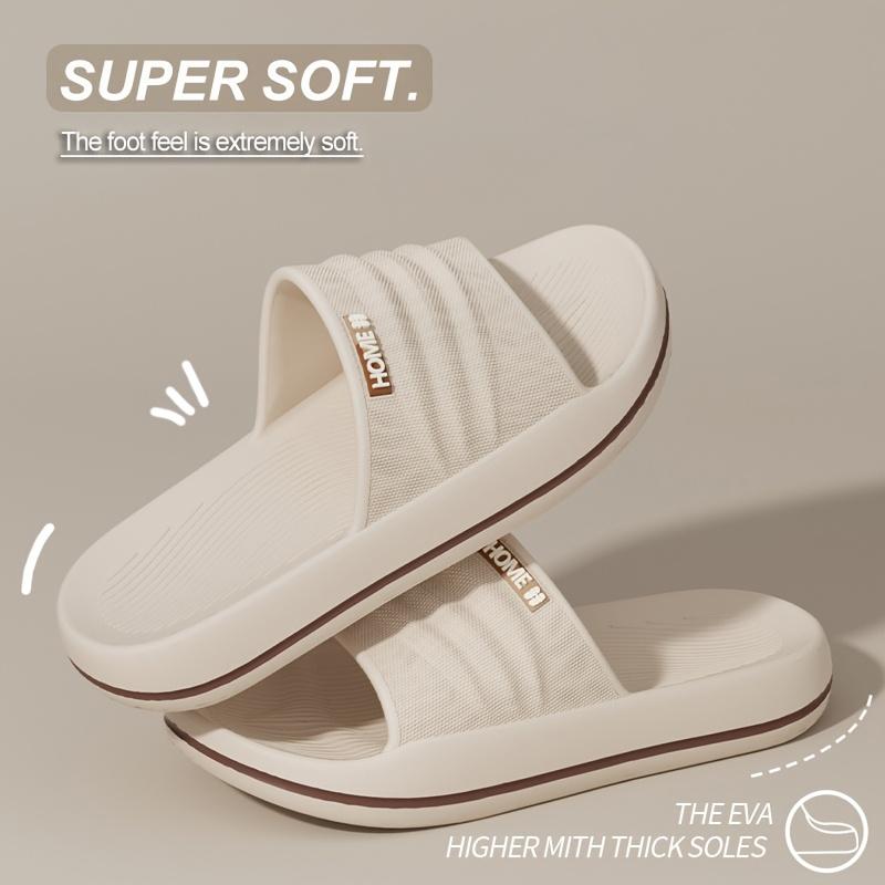 Men's EVA Thick Sole Non-Slip Indoor Slippers Breathable Lightweight Comfortable for Home Slippers Bathroom Durable Slipresistant Slippers