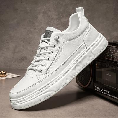 Nuovo design di scarpe da skateboard in vera pelle da uomo, scarpe vulcanizzate firmate, scarpe casual da uomo alla moda, sneakers da uomo per ragazzi e ragazzi.