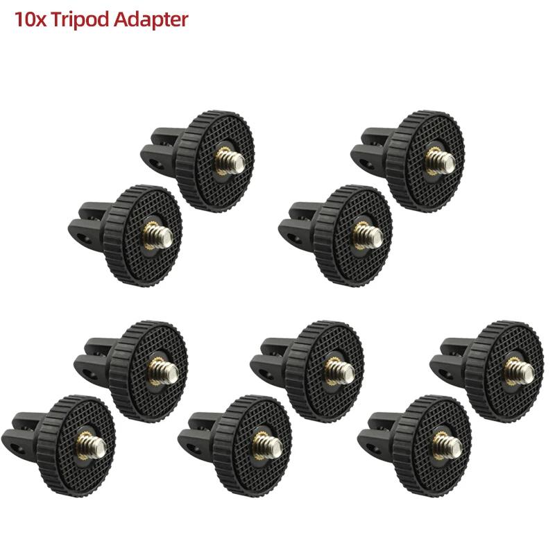 1/4'' Screw Adapter Tripod Mount for GoPro Hero 13 12 11 10 9 8 7 Insta360 SJCAM SJ4000 AKASO DJI Osmo Action Camera Accessories
