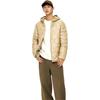 Anta Comfortable Casual Simple Hooded Loose Lightweight Down Jacket Men Outerwear Cream-Coffee 152447955-1