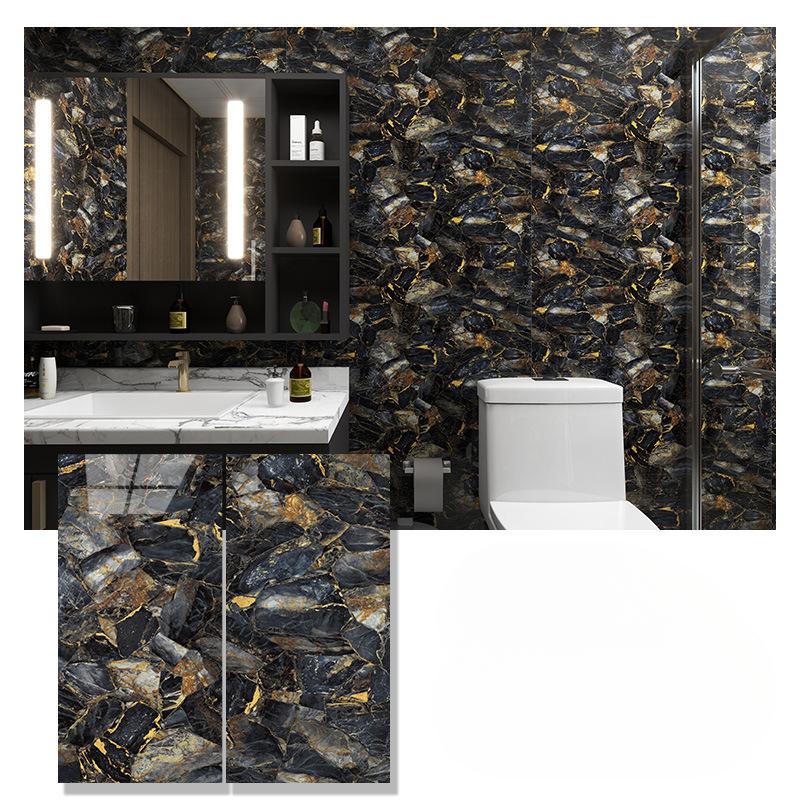 Marmură Bucătărie Film rezistent la ulei Sobă impermeabilă rezistentă la umiditate Tapet autoadeziv Blat Renovare dulap autocolant gresie