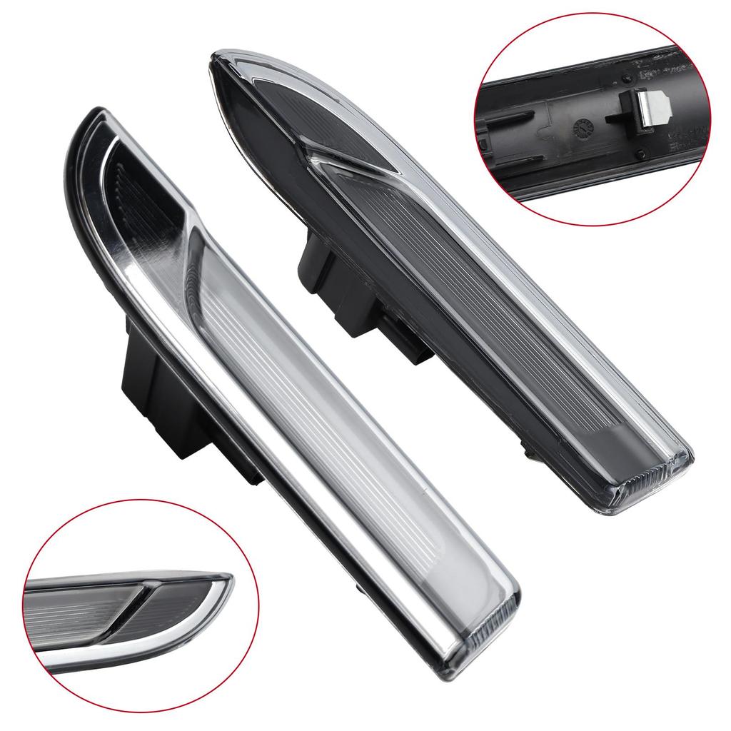 2Pcs Front Fender Turn Signal Light Lamp For Porsche Panamera 970 2010-2016