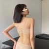 Sexy Beauty Back Glossy Underwear Women's Removable Shoulder Straps Thin Small Breasts Gather Without Traces and Close Sub-breasts Bra Bra