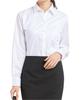 Aoki White Skipper Long Sleeve Easy No UV Protection Women's Blouse, Care, Iron, Washable, 100% Cotton, (LMFC2003)