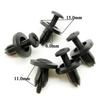 120 Pcs Car Door Panel Mixed Size Fastener Clip +50 Pcs Wrap Cable Fixed Clamp