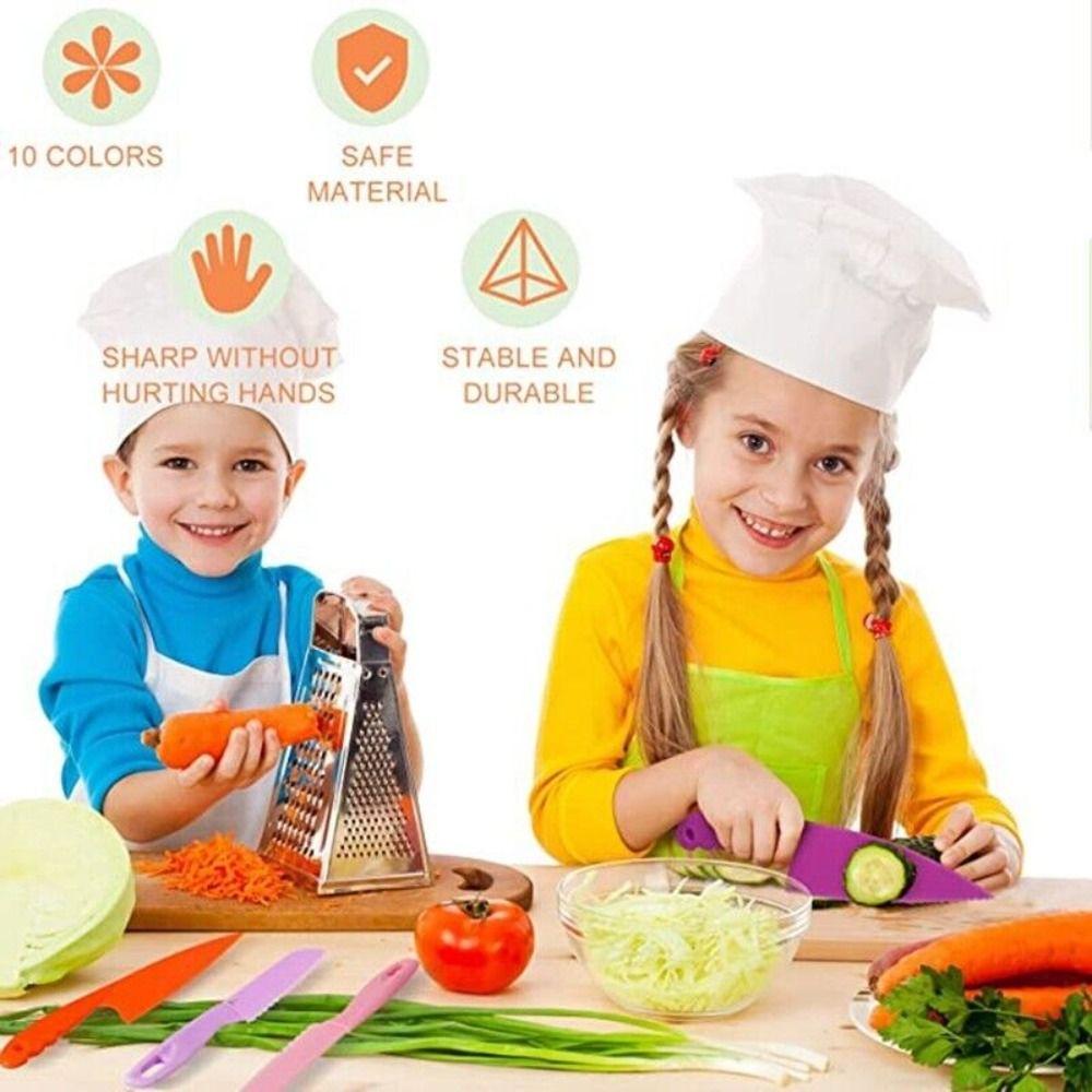 3 Pcs New Bread Knife Safe Fruit Knives Toy Knives Plastic Kids Kitchen Knife