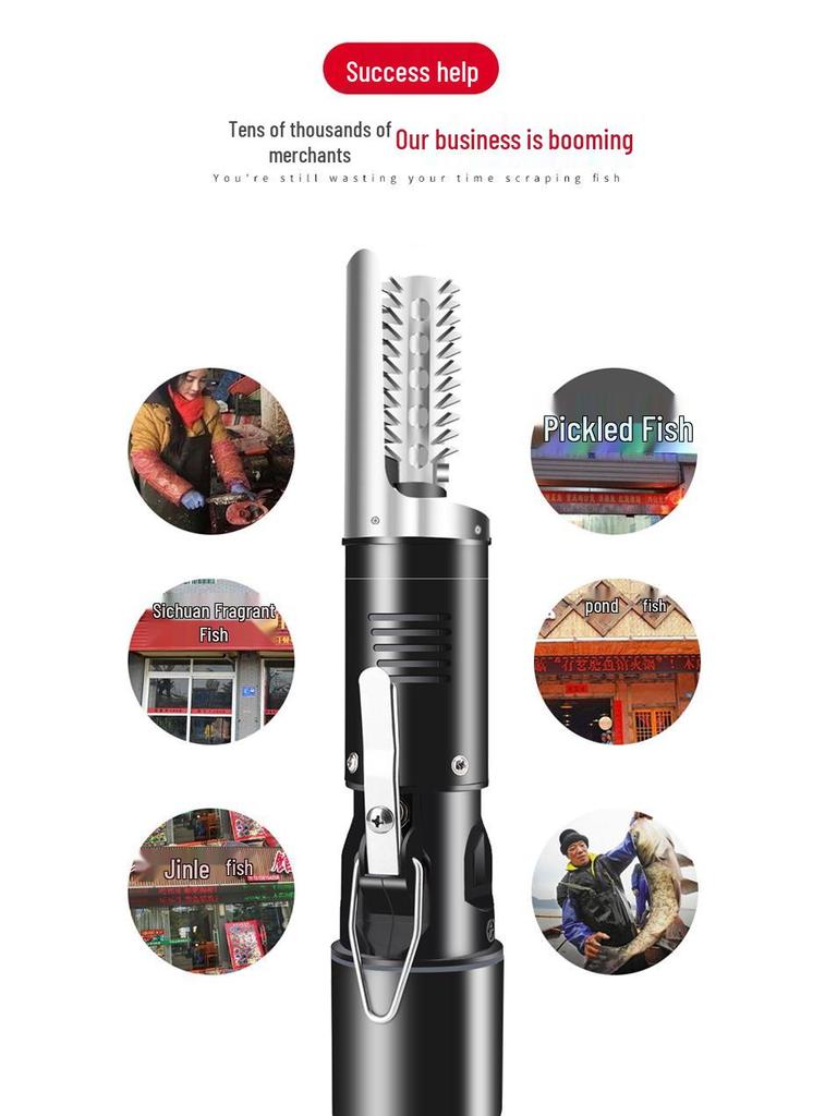 Fully Automatic Electric Fish Scaler & Scale Remover Tool