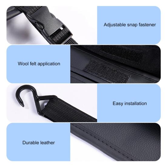 Organizador de Fenda para Banco de Carro em Couro Sintético Rede de Armazenamento para Console Central para Banco Traseiro Bolsa Suspensa de Duplo Acesso para Bolsa Lenço